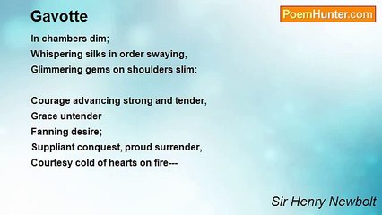 Sir Henry Newbolt - Gavotte