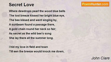 John Clare - Secret Love