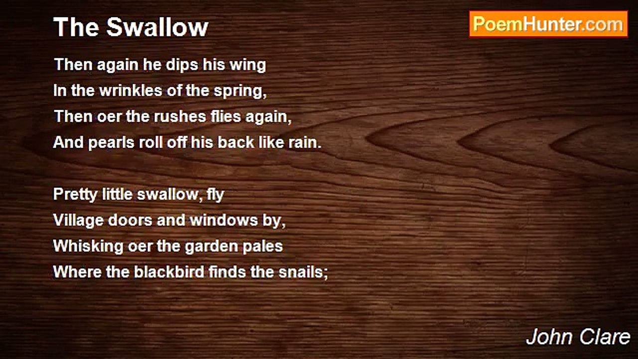John Clare - The Swallow
