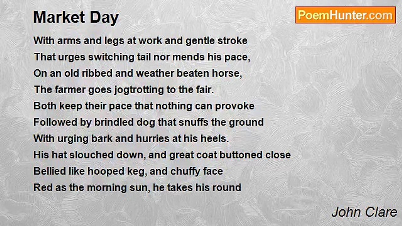 John Clare - Market Day
