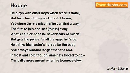 John Clare - Hodge