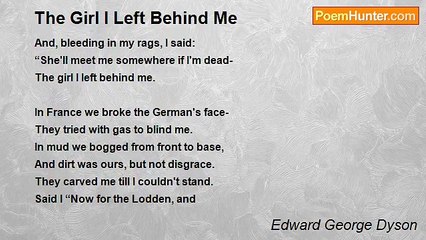 Edward George Dyson - The Girl I Left Behind Me