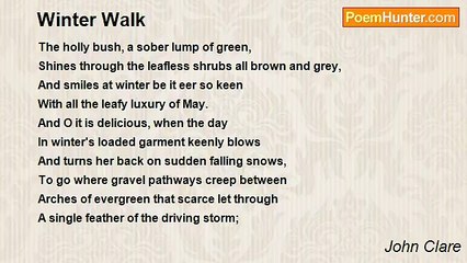 John Clare - Winter Walk