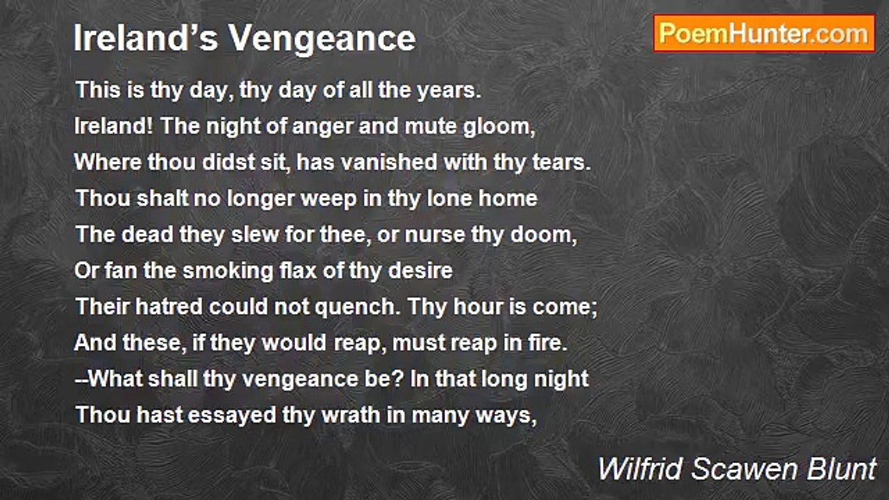 Wilfrid Scawen Blunt - Ireland’s Vengeance
