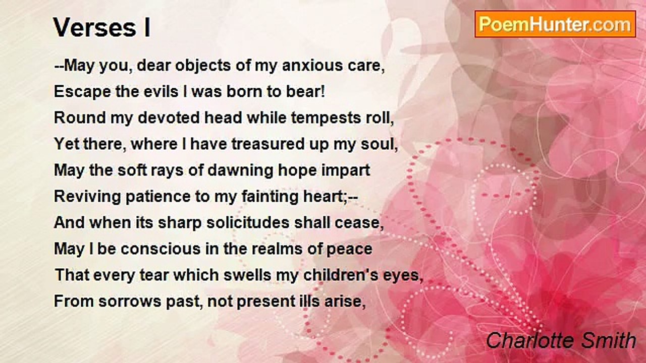 Charlotte Smith - Verses I