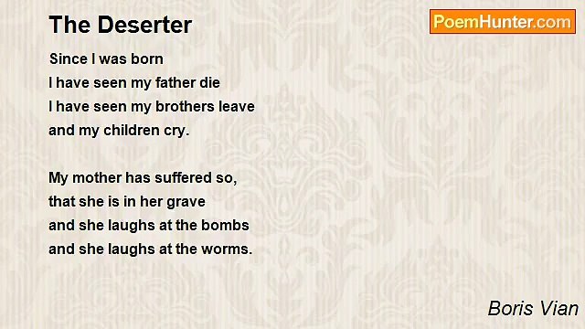 Boris Vian - The Deserter