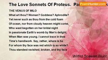 Wilfrid Scawen Blunt - The Love Sonnets Of Proteus.  Part IV: Vita Nova: CII