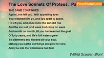 Wilfrid Scawen Blunt - The Love Sonnets Of Proteus.  Part III: Gods And False Gods: LXVIII