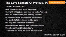 Wilfrid Scawen Blunt - The Love Sonnets Of Proteus.  Part III: Gods And False Gods: LXXIV