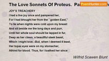 Wilfrid Scawen Blunt - The Love Sonnets Of Proteus.  Part I: To Manon: XVII