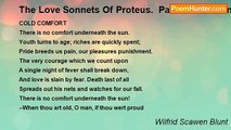 Wilfrid Scawen Blunt - The Love Sonnets Of Proteus.  Part III: Gods And False Gods: LXXVIII