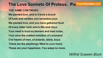 Wilfrid Scawen Blunt - The Love Sonnets Of Proteus.  Part II: To Juliet: LI