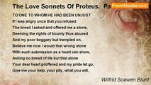 Wilfrid Scawen Blunt - The Love Sonnets Of Proteus.  Part III: Gods And False Gods: LXXIII