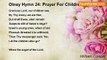 William Cowper - Olney Hymn 24: Prayer For Children