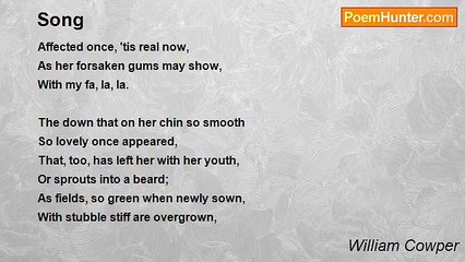 William Cowper - Song