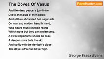 George Essex Evans - The Doves Of Venus
