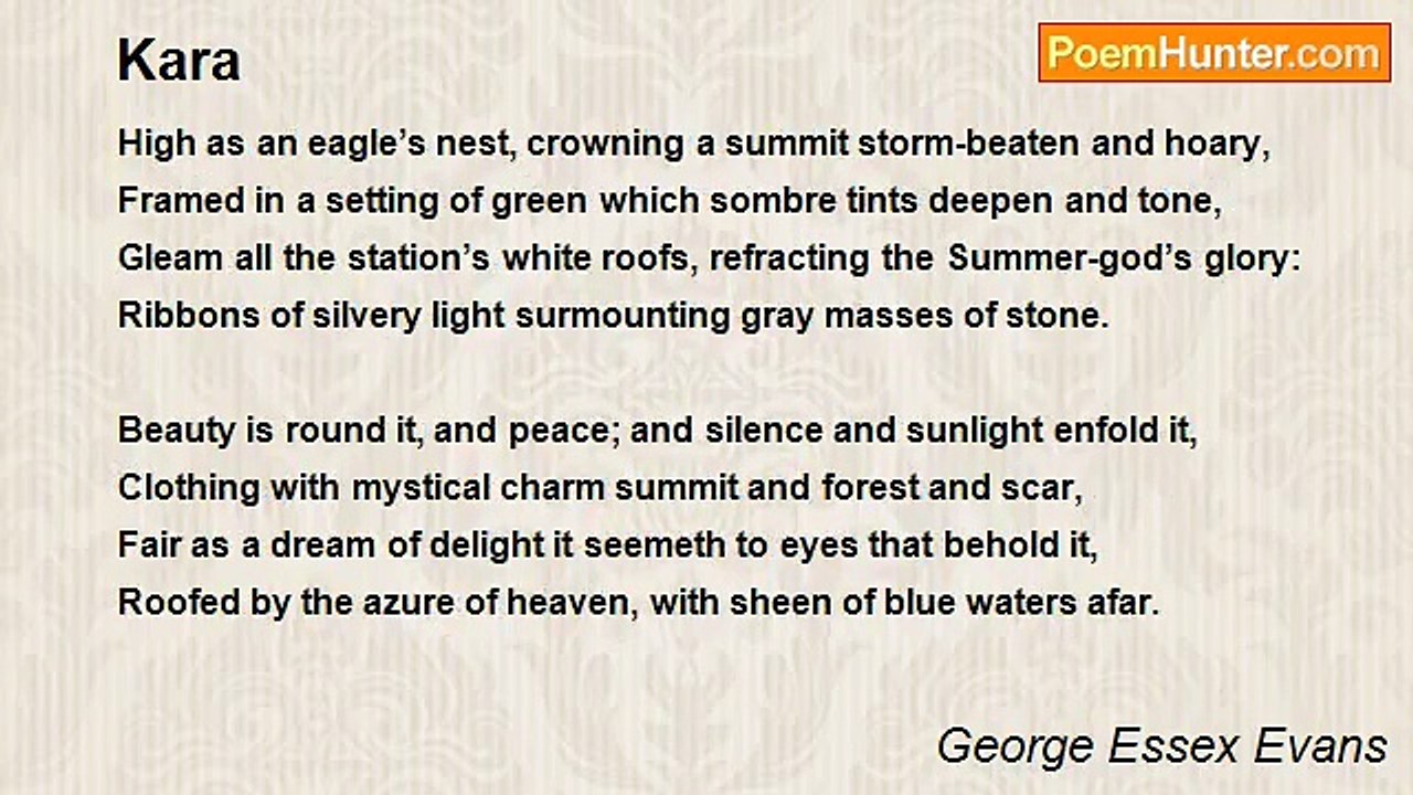 George Essex Evans - Kara