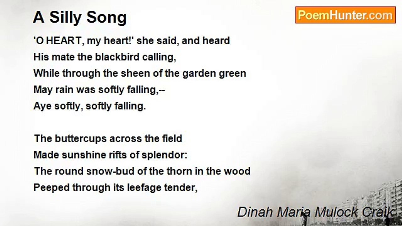 Dinah Maria Mulock Craik - A Silly Song