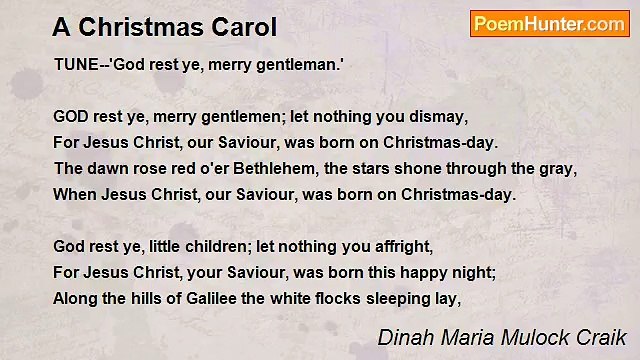 Dinah Maria Mulock Craik - A Christmas Carol