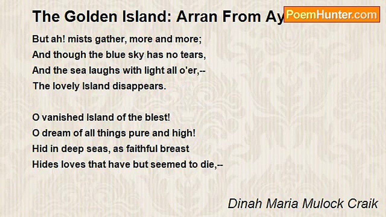 Dinah Maria Mulock Craik - The Golden Island: Arran From Ayr