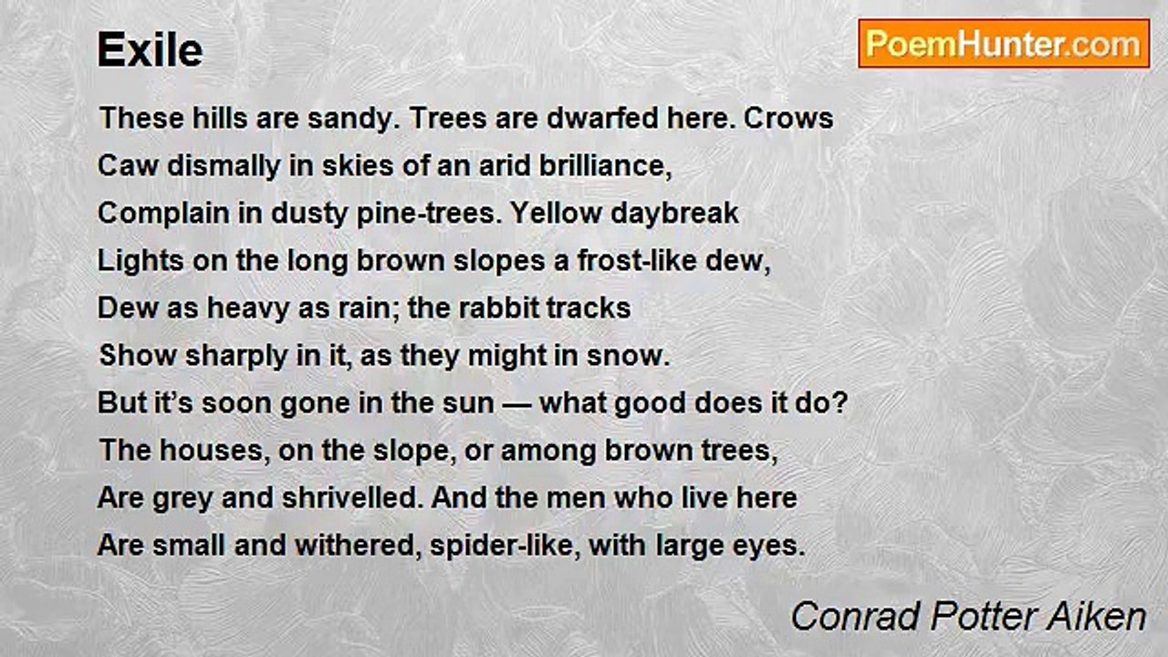 Conrad Potter Aiken - Exile