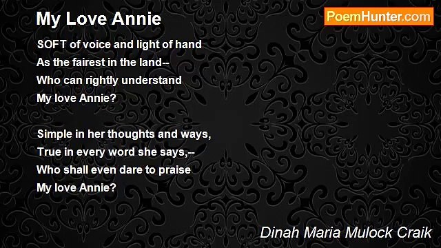 Dinah Maria Mulock Craik - My Love Annie