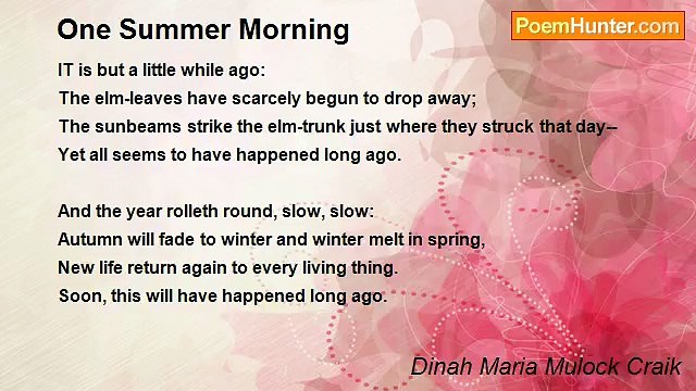 Dinah Maria Mulock Craik - One Summer Morning