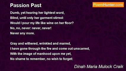 Dinah Maria Mulock Craik - Passion Past