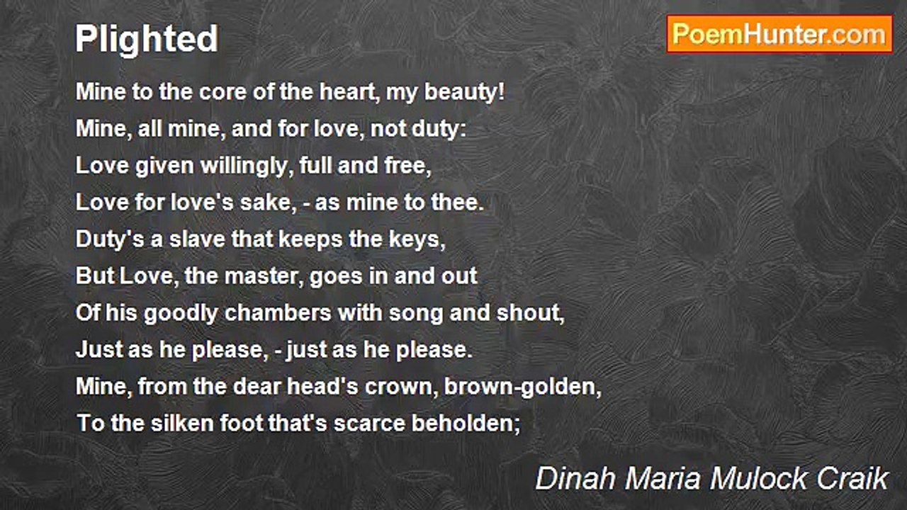 Dinah Maria Mulock Craik - Plighted