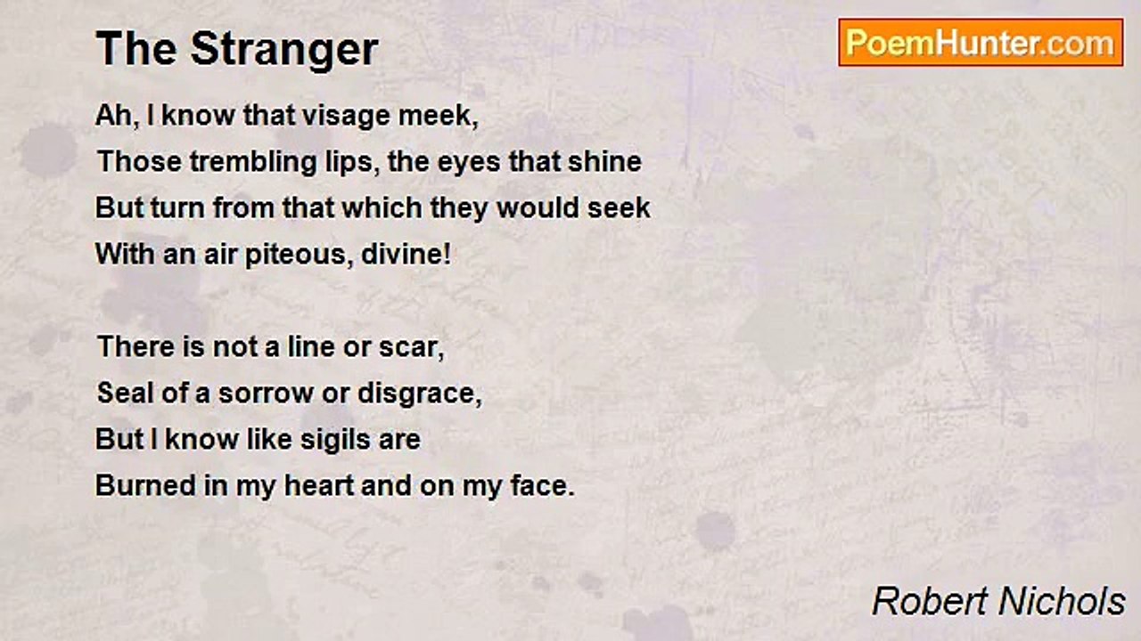 Robert Nichols - The Stranger