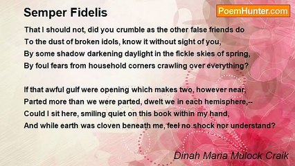 Dinah Maria Mulock Craik - Semper Fidelis