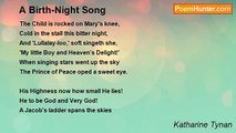 Katharine Tynan - A Birth-Night Song