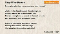 Katharine Tynan - They Who Return