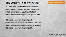 Katharine Tynan - The Dream: (For my Father)
