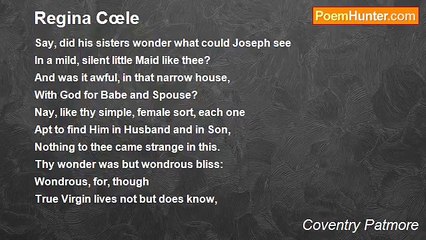 Coventry Patmore - Regina Cœle