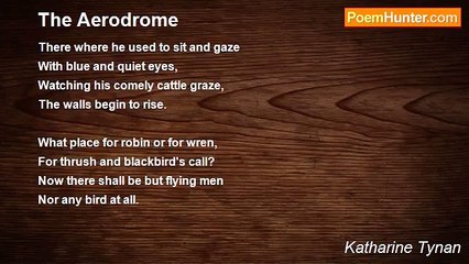 Katharine Tynan - The Aerodrome