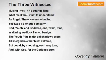Coventry Patmore - The Three Witnesses