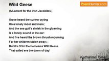Katharine Tynan - Wild Geese