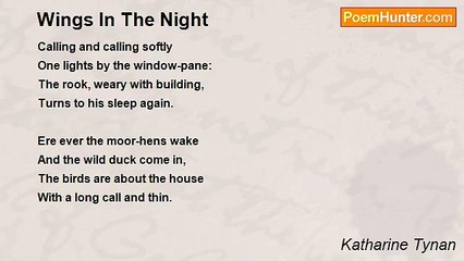 Katharine Tynan - Wings In The Night