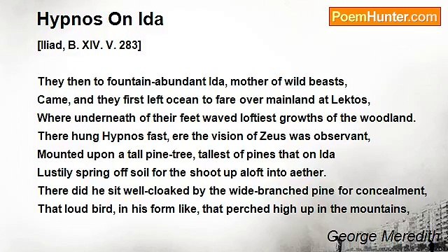 George Meredith - Hypnos On Ida