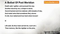 George Meredith - A Ballad Of Past Meridian