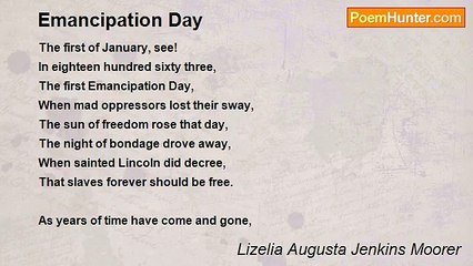 Lizelia Augusta Jenkins Moorer - Emancipation Day