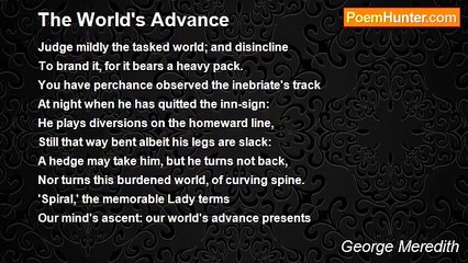 George Meredith - The World's Advance