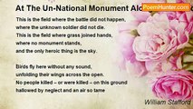 William Stafford - At The Un-National Monument Along The Canadian Border