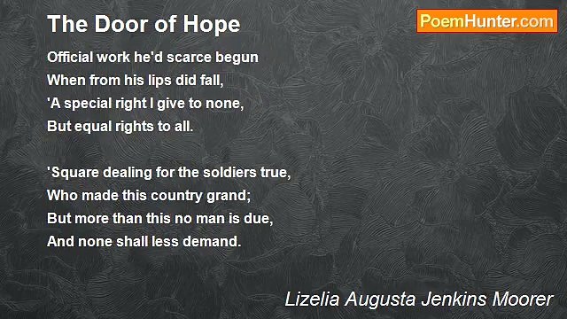 Lizelia Augusta Jenkins Moorer - The Door of Hope