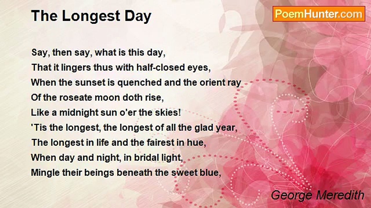 George Meredith - The Longest Day