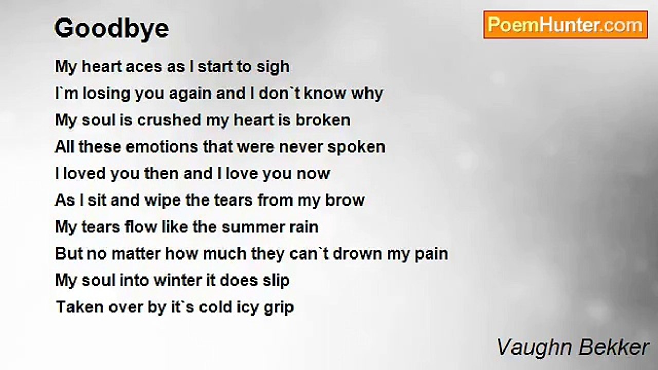 Vaughn Bekker - Goodbye