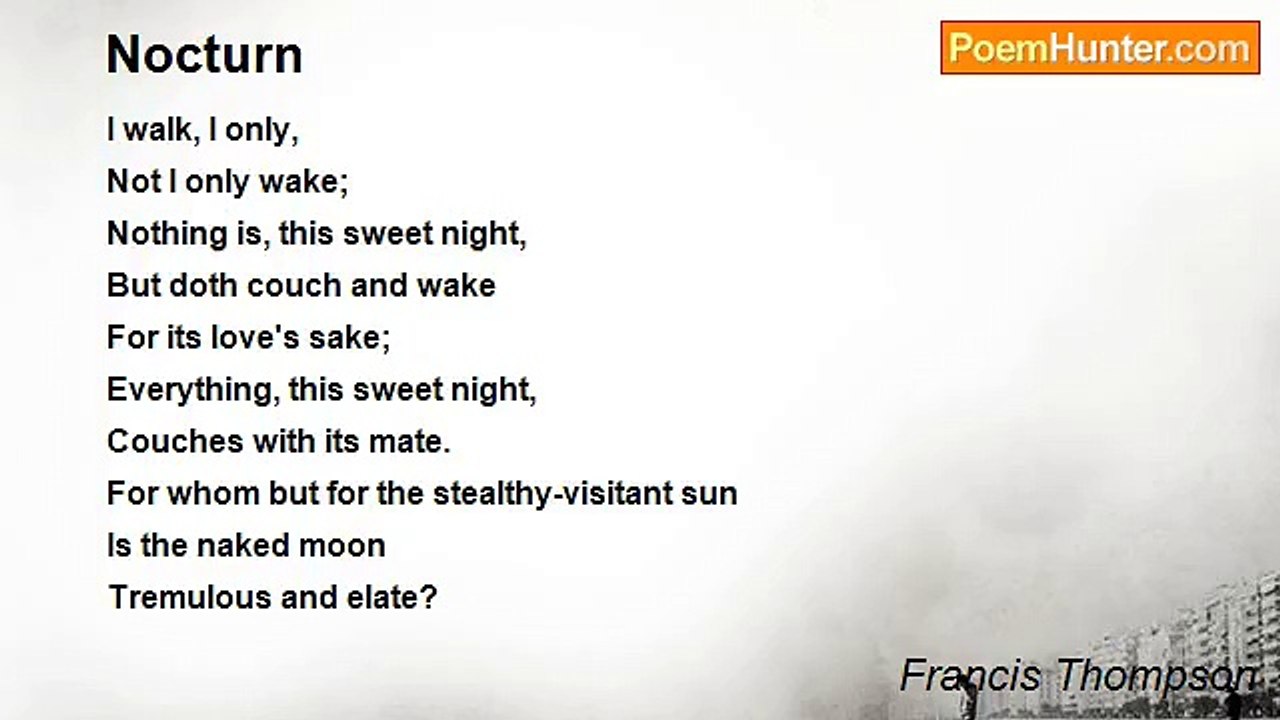 Francis Thompson - Nocturn