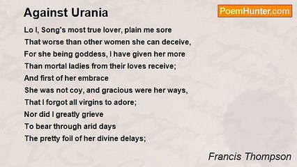 Francis Thompson - Against Urania
