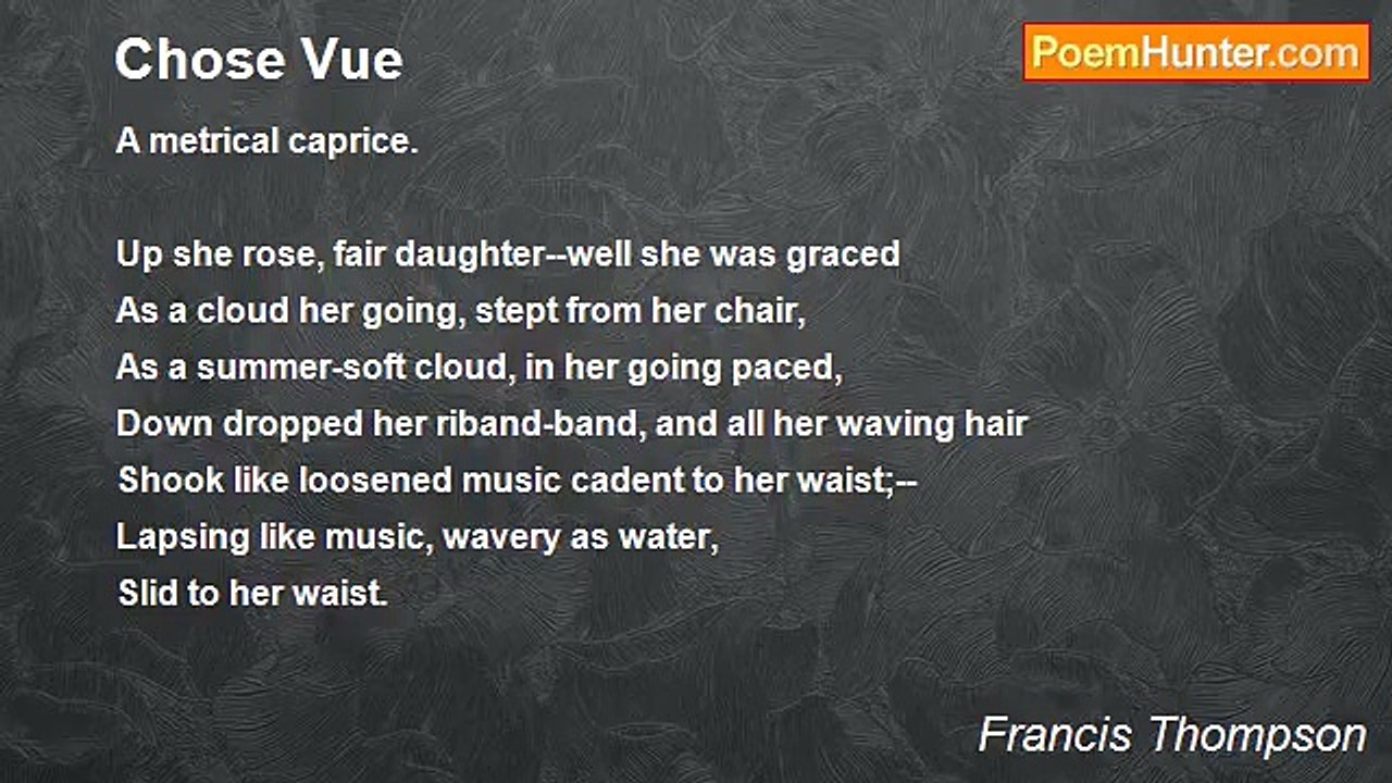 Francis Thompson - Chose Vue
